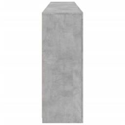 Berkfield Home Sideboard with LED Lights Concrete Grey 202x37x100 cm - Size: 202 x 37 x 100 cm - thumbnail 7