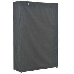 Berkfield Home Wardrobe Grey 110x40x170 cm Fabric - Size: 110 x 40 x 170 cm - thumbnail 3