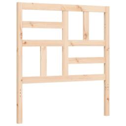Berkfield Home Beautiful Bed Frame with Headboard 100x200 cm Solid Wood in Light Tan - thumbnail 9