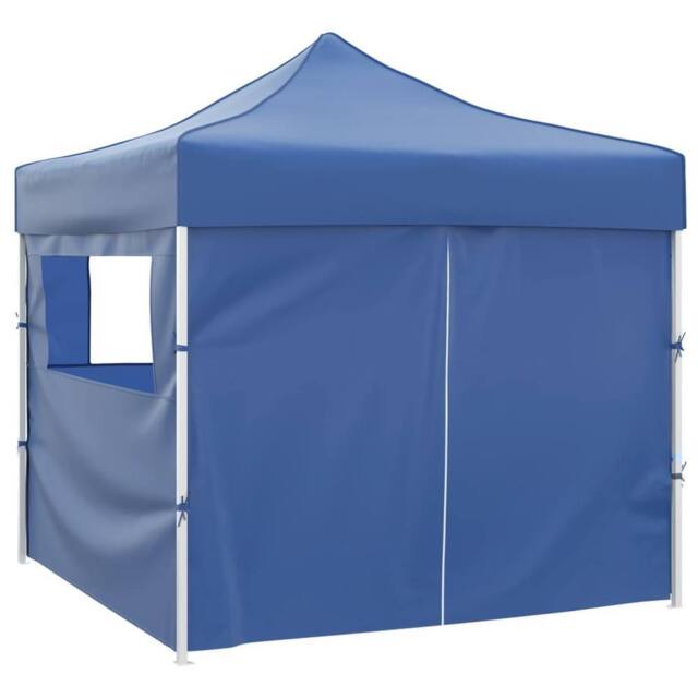 Berkfield Home Foldable Tent 3x3 m with 4 Walls Blue - image 1