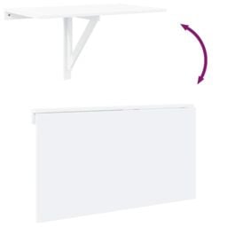 Berkfield Home Folding Wall Table High Gloss White 100x60x56 cm Engineered Wood - Size: 100 x 60 x 56 cm - thumbnail 8