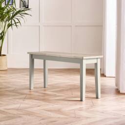 FurnitureboxUK Salcombe Extending Light Grey Wooden Table & 2 Tenby Benches - thumbnail 8