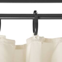 Wyld and Coco Round Gazebo 368cm Beige Fabric Black Steel Frame - thumbnail 6