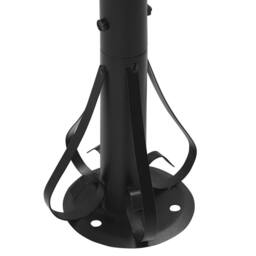Wyld and Coco Round Gazebo 368cm Beige Fabric Black Steel Frame - thumbnail 7