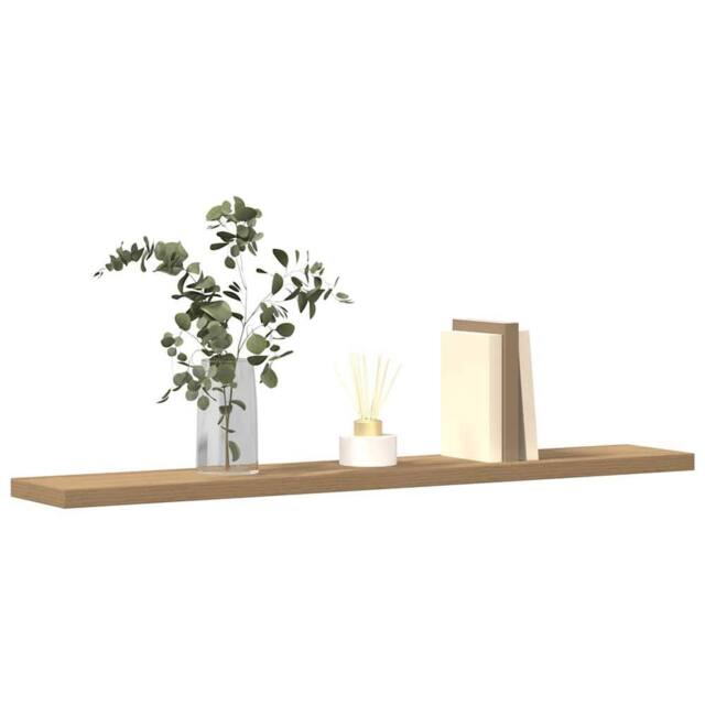 Berkfield Home Wall Shelves 4 pcs Artisan Oak 60x20x1.5 cm Engineered Wood in Brown - image 1