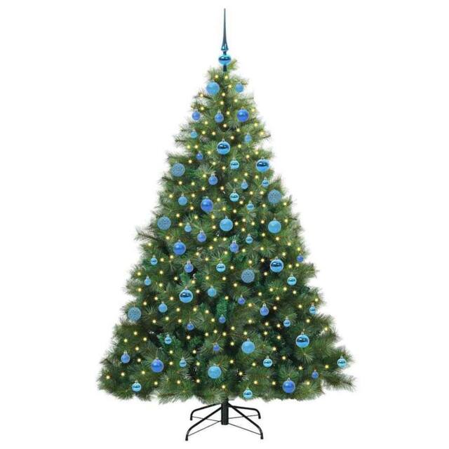 Berkfield Home Realistic Artificial Christmas Tree with 300 LEDs Green 180 cm PE - image 1