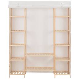 Berkfield Home Wardrobe White 135x40x170 cm Fabric - Size: 135 x 40 x 170 cm - thumbnail 2