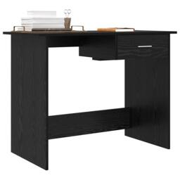 Berkfield Home Durable Desk with Drawer Black oak 100 x 50 x 76 cm Engineered wood