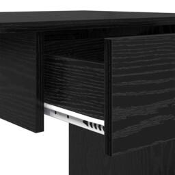 Berkfield Home Durable Desk with Drawer Black oak 100 x 50 x 76 cm Engineered wood - thumbnail 9