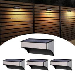 SPETLEK 4x Solar LED Fence Lights for Outdoor Garden & Deck 9 Modes - thumbnail 1