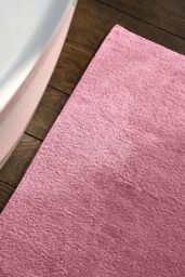 CHRISTY Reversible Hygro Luxury 100% Cotton 1800GSM Bath Rugs in Pink - thumbnail 2