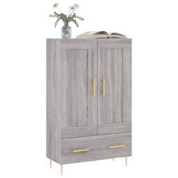Berkfield Home Highboard Grey Sonoma 69.5x31x115 cm Engineered Wood - thumbnail 3