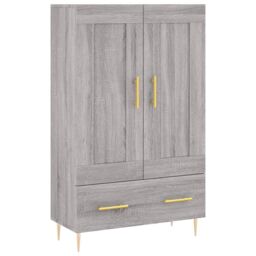 Berkfield Home Highboard Grey Sonoma 69.5x31x115 cm Engineered Wood - thumbnail 2