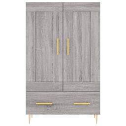 Berkfield Home Highboard Grey Sonoma 69.5x31x115 cm Engineered Wood - thumbnail 5