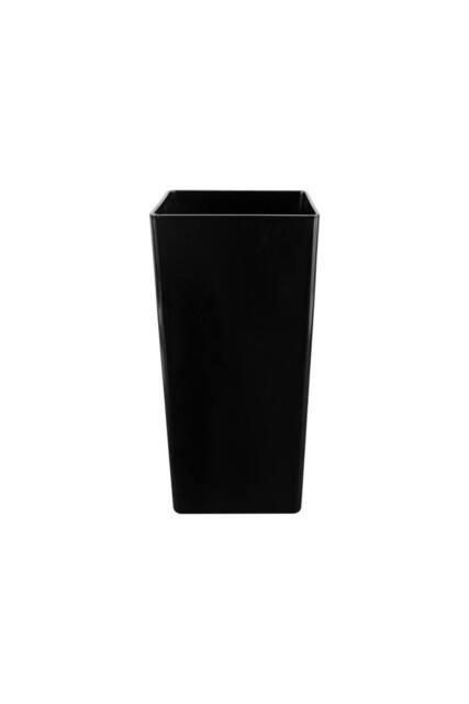 KDMD Black Acrylic Square Vase Dia14.5 x H30cm - image 1