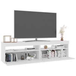 Berkfield Home TV Cabinets 2 pcs with LED Lights White 75x35x40 cm - Size: 75 x 35 x 40 cm - thumbnail 3
