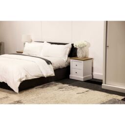 Lemon Pavilion Furniture Devon Bedside Cabinet - L39.5 x W45.9 x H55.2 cm - White - Size: 1 Pack - thumbnail 3