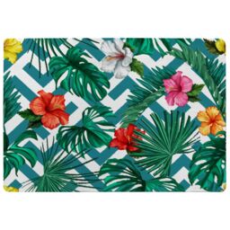 Benjamin Tate Design Tropical Leaves & Geometrics Rug in Natural - Size: Large - thumbnail 1