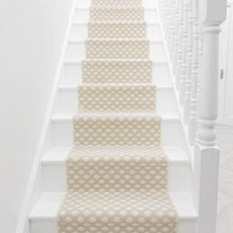 runrug Stair Runner Carpet for Staircases - Soft & Comfy, 9mm - 'Honeycomb' in Beige - Size: 60 cm x 450 cm - thumbnail 3