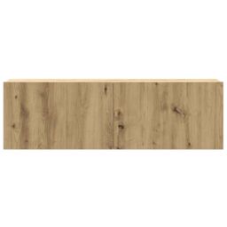 Berkfield Home 2 Piece TV Cabinet Set Wall-mounted Artisan Oak Engineered Wood in Brown - thumbnail 5