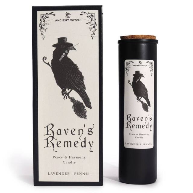 Serenityy Ancient Witch Ritual Candle - Raven's Remedy in Black - image 1