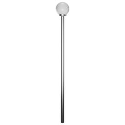 Berkfield Home Modern Garden Lamp Post 2 Lamps 220 cm in Silver - thumbnail 4