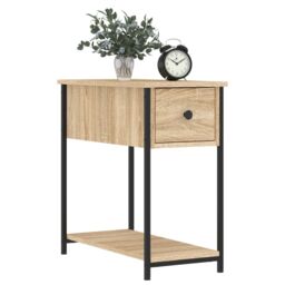 Berkfield Home Bedside Cabinets 2 pcs Sonoma Oak 30x60x60 cm Engineered Wood in Brown - Size: 30 x 60 x 60 cm - thumbnail 3