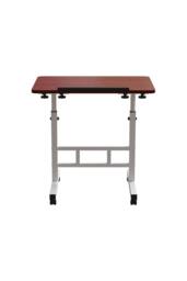 Living and Home Height Adjustable Tiltable Mobile Laptop Desk in Walnut - thumbnail 5