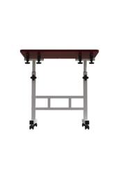 Living and Home Height Adjustable Tiltable Mobile Laptop Desk in Walnut - thumbnail 7