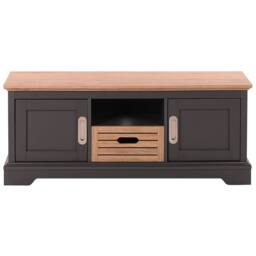 Wyld and Coco Grey TV Stand for Up to 52 Inch TVs 2 Cabinets and Drawer - thumbnail 4