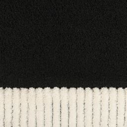 OHS Contrast Border Non Slip Tufted Hallway Runner Rug Floor Carpet in Black - Size: 120 cm x 170 cm - thumbnail 2