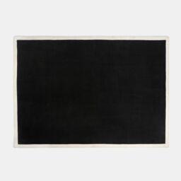 OHS Contrast Border Non Slip Tufted Hallway Runner Rug Floor Carpet in Black - Size: 120 cm x 170 cm - thumbnail 3