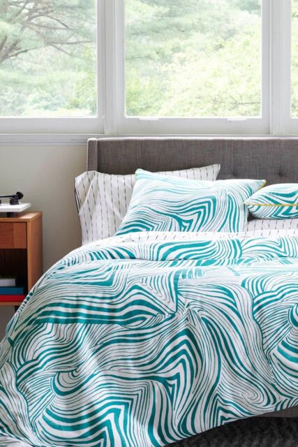 Martex Green Zebra Marble Duvet Cover Set - Size: King - image 1