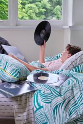Martex Green Zebra Marble Duvet Cover Set - Size: King - thumbnail 4