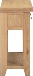 Seconique Windsor 2 Drawer Console Table (Fully Assembled) in Light Oak - thumbnail 6