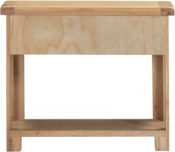 Seconique Windsor 2 Drawer Console Table (Fully Assembled) in Light Oak - thumbnail 5