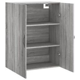 Berkfield Home Wall Mounted Cabinet Grey Sonoma 69.5x34x90 cm Engineered Wood - thumbnail 6