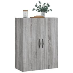 Berkfield Home Wall Mounted Cabinet Grey Sonoma 69.5x34x90 cm Engineered Wood - thumbnail 4
