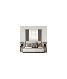 New Edge Blinds 25-28mm Crystal End Metal Curtain Pole Set - Satin Silver - Size: 170 cm - 300 cm - thumbnail 2