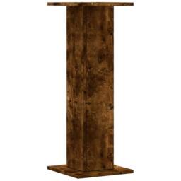 Berkfield Home Plant Stands 2 pcs Smoked Oak 30x30x80 cm Engineered Wood in Brown - Size: 30 x 30 x 80 cm - thumbnail 5