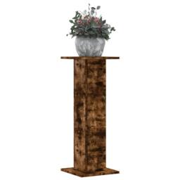 Berkfield Home Plant Stands 2 pcs Smoked Oak 30x30x80 cm Engineered Wood in Brown - Size: 30 x 30 x 80 cm - thumbnail 2