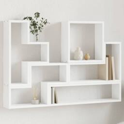 Berkfield Home Wall Shelf White 96x12x64 cm Engineered Wood - Size: 96 x 12 x 64 cm - thumbnail 1