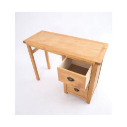 Cabinet Bits Lugo 3 Drawer Dressing Table Set Brass Cup Handle in Light Brown - thumbnail 4