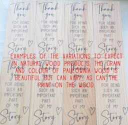 Amaya Rose Ltd Thank You For Being Such An Important Part Of My Story. Teacher Gift in Beige - thumbnail 9
