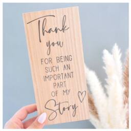Amaya Rose Ltd Thank You For Being Such An Important Part Of My Story. Teacher Gift in Beige - thumbnail 2