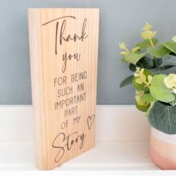 Amaya Rose Ltd Thank You For Being Such An Important Part Of My Story. Teacher Gift in Beige - thumbnail 5