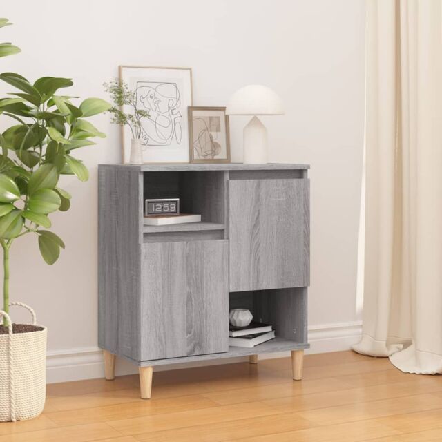 Berkfield Home Sideboard Grey Sonoma 60x35x70 cm Engineered Wood - Size: 60 x 35 x 70 cm - image 1