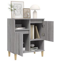 Berkfield Home Sideboard Grey Sonoma 60x35x70 cm Engineered Wood - Size: 60 x 35 x 70 cm - thumbnail 4