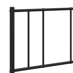 Berkfield Home Metal Bed Frame with Headboard & Footboard Black 160x200 cm - thumbnail 9