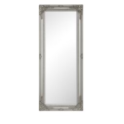 Melody Maison Tall Silver Ornate Bevelled Mirror 47cm X 142cm - Size: 47 cm X 142 cm - thumbnail 1